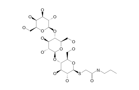 S-(PROPYLCARBAMOYLMETHYL)-O-beta-D-GALAKTOPYRANOSYL-(1->4)-O-beta-D-GLUCOPYRANOYL-(1->4)-THIO-beta-D-GLUCOPYRANOSIDE