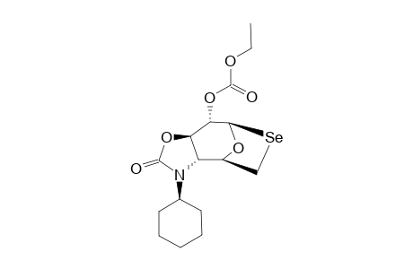 3,4-O,N-CARBONYL-4-CYCLOHEXYLAMINO-1,6-EPISELENO-2-O-ETHOXYCARBONYL-1,4,6-TRIDEOXY-BETA-D-GLUCOSE