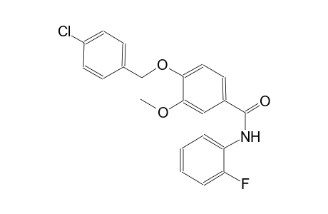 4-(4-Chloro-benzyloxy)-N-(2-fluoro-phenyl)-3-methoxy-benzamide
