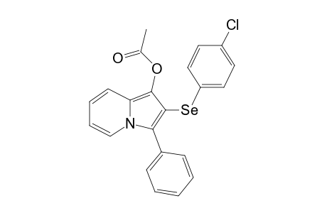2-[(4-Chlorophenyl)selanyl]-3-phenylindolizin-1-yl acetate