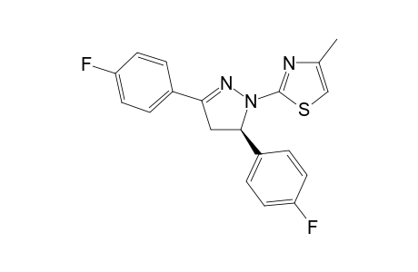 (5R)-2-[3,5-Di(4-fluorophenyl)-4,5-dihydropyrazol-1-yl]-4-methylthiazole