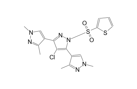 4'-chloro-1,1'',3,3''-tetramethyl-1'-(thiophen-2-ylsulfonyl)-1H,1'H,1''H-4,3':5',4''-terpyrazole