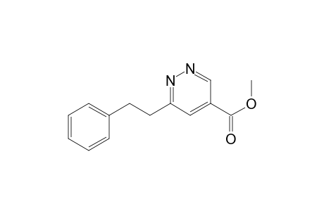 4-Pyridazinecarboxylic acid, 6-(2-phenylethyl)-, methyl ester