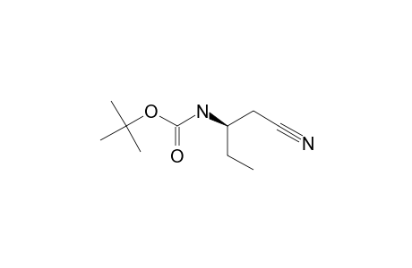 (R)-N-TERT.-BUTYLOXYCARBONYL-3-AMINOPENTANITRILE