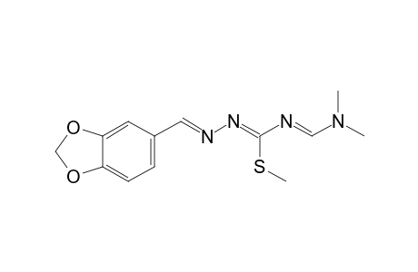 4-[(dimethylamino)methylene]-3-methyl-1-piperonylidene-3-thioisosemicarbazide