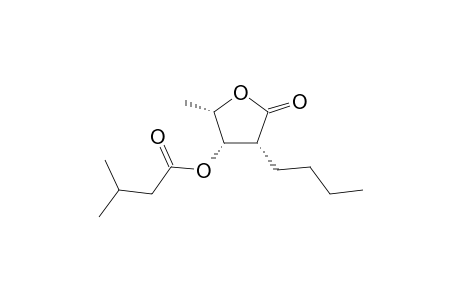 (2R*,3S*4S*)-2-butyl-4-methyl-3-[(3-methylbutyryl)oxy]-4-butanolide