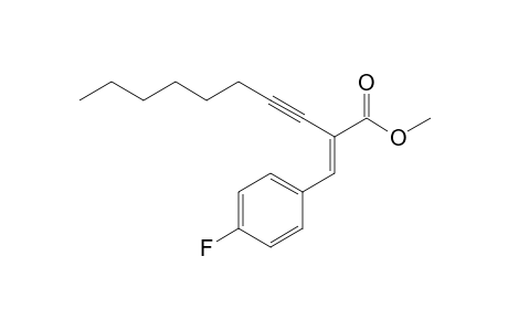(2E)-2-(4-fluorobenzylidene)dec-3-ynoic acid methyl ester