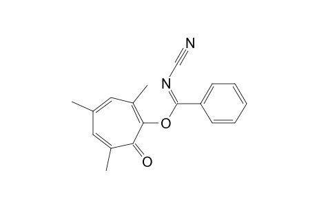 (2,4,6-TRIMETHYL-7-OXO-1,3,5-CYCLOHEPTATRIEN-1-YL)-N-CYANO-BENZIMIDATE