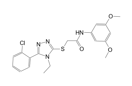 2-{[5-(2-chlorophenyl)-4-ethyl-4H-1,2,4-triazol-3-yl]sulfanyl}-N-(3,5-dimethoxyphenyl)acetamide