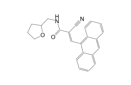 (2E)-3-(9-anthryl)-2-cyano-N-(tetrahydro-2-furanylmethyl)-2-propenamide