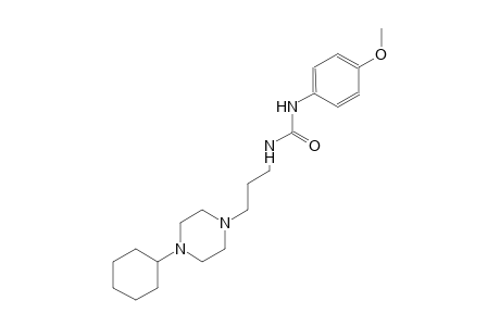 urea, N-[3-(4-cyclohexyl-1-piperazinyl)propyl]-N'-(4-methoxyphenyl)-