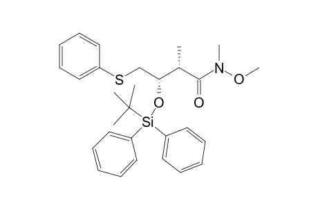 (2S,3S)-3-tert-Butyldiphenylsilyloxy-N,2-dimethyl-N-methoxy-4-phenylthiobutanamide