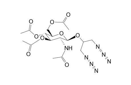 (1,3-Diazido-prop-2-yl)-2-acetylamino-2-deoxy-3,4,6-tri-O-acetyl-b-d-glucopyranoside