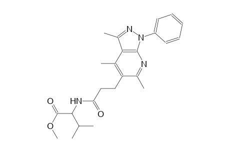valine, N-[1-oxo-3-(3,4,6-trimethyl-1-phenyl-1H-pyrazolo[3,4-b]pyridin-5-yl)propyl]-, methyl ester