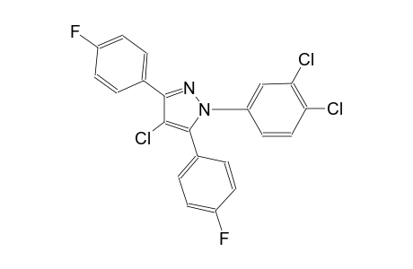 4-chloro-1-(3,4-dichlorophenyl)-3,5-bis(4-fluorophenyl)-1H-pyrazole