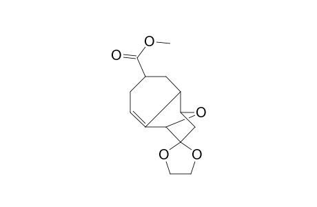 Methyl (1RS,2SR,4SR,8RS)-9,9-(ethylenedioxy)-11-oxatricyclo[6.2.1.0(2,7)]undec-6-ene-4-carboxylate