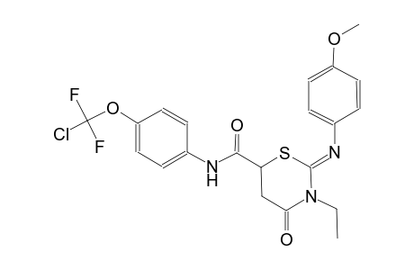2H-1,3-thiazine-6-carboxamide, N-[4-(chlorodifluoromethoxy)phenyl]-3-ethyltetrahydro-2-[(4-methoxyphenyl)imino]-4-oxo-, (2Z)-