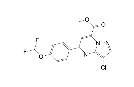 pyrazolo[1,5-a]pyrimidine-7-carboxylic acid, 3-chloro-5-[4-(difluoromethoxy)phenyl]-, methyl ester