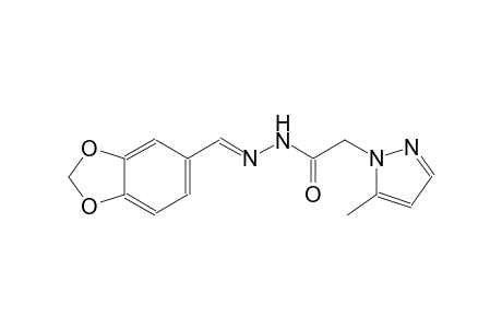 N'-[(E)-1,3-benzodioxol-5-ylmethylidene]-2-(5-methyl-1H-pyrazol-1-yl)acetohydrazide