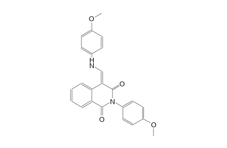 1,3(2H,4H)-isoquinolinedione, 2-(4-methoxyphenyl)-4-[[(4-methoxyphenyl)amino]methylene]-, (4E)-