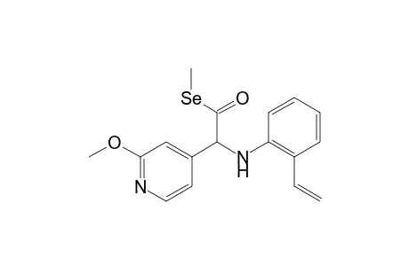 4-Pyridineethaneselenoic acid, .alpha.-[(2-ethenylphenyl)amino]-2-methoxy-, Se-methyl ester, (.+-.)-