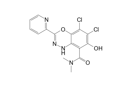 5,6-Dichloro-7-hydroxy-N,N-dimethyl-3-(pyridin-2-yl-1H-benzo[e][1,3,4]oxadiazine-8-carboxamide