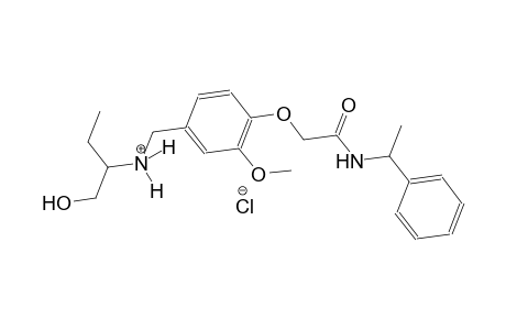 1-hydroxy-N-(3-methoxy-4-{2-oxo-2-[(1-phenylethyl)amino]ethoxy}benzyl)-2-butanaminium chloride