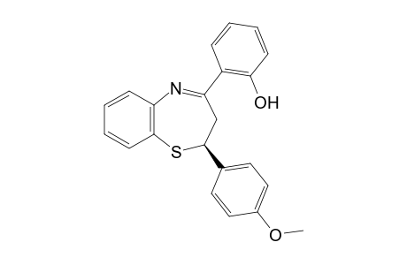 (S) 4-(2-Hydroxyphenyl)-2-(4-methoxyphenyl)-2,3-dihydro-1,5-benzothiazepine
