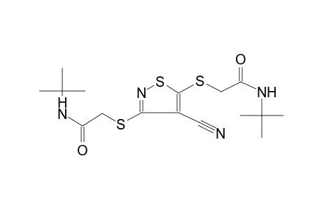 acetamide, 2-[[4-cyano-3-[[2-[(1,1-dimethylethyl)amino]-2-oxoethyl]thio]-5-isothiazolyl]thio]-N-(1,1-dimethylethyl)-