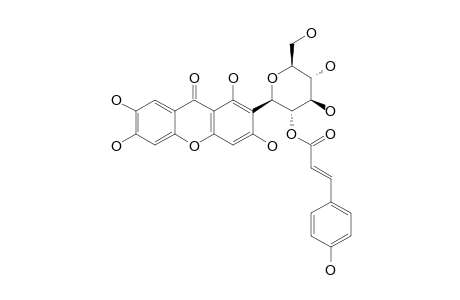 2-(2'-O-TRANS-COUMAROYL)-C-BETA-D-GLUCOPYRANOSYL-1,3,6,7-TETRAHYDROXYXANTHONE