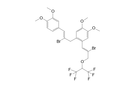 5-[2'-Bromo-3'-(3",4"-dimethoxyphenyl)prop-2'-enyl]-4-[2"'-bromo-3"'-(trifluoro-1'-<trifluoromethyl>ethoxy)propen-1'-yl]-1,2-dimethoxybenzene