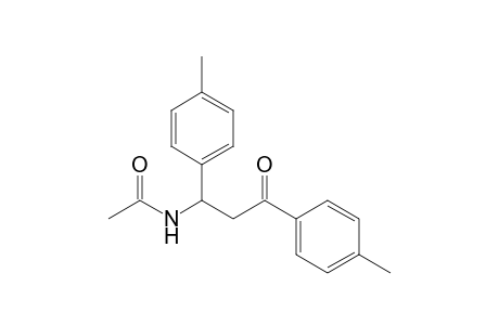 N-[1'-(4"-Methylphenyl)-3'-oxo-3'-(p-methylphenyl)propyl]-acetamide