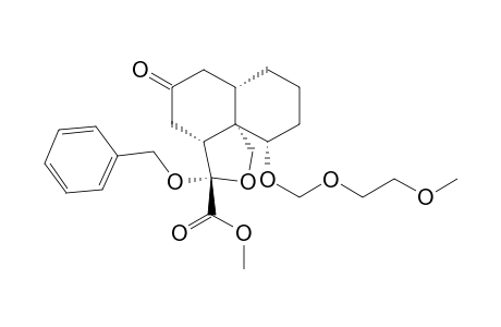 (3R*,3aR*,6aS*,10S*,10aR*)-Methyl 3-benzyloxy-5-oxo-10-(1,3,6-trioxaheptyl)perhydronaphtho[1,8a-c]furan-3-carboxylate