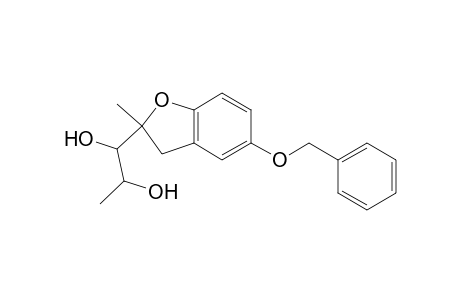 2-[1',2'-Dihydroxy-1'-(methylethyl)]-5-benzyloxy-2-methyl-2,3-dihydrobenzo[b]furan