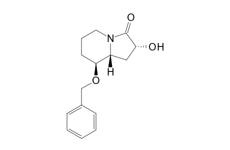 (2R,8S,8aR)-2-Hydroxy-8-benzyloxy-octahydro-indolizin-3-one