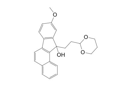 2-[2-(9-Methoxy-11-hydroxybenzo[a]furoren-11-yl)ethyl]-1,3-dioxane