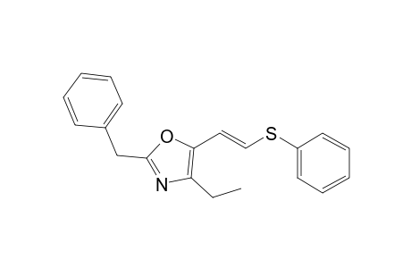 2-Benzyl-4-ethyl-5-[2-(phenylthio)vinyl]-1,3-oxazole