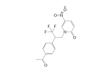 1-(2-(4-Acetylphenyl)-3,3,3-trifluoropropyl)-5-nitropyridin-2(1H)-one