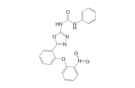 1-[5-[2-(2-nitrophenoxy)phenyl]-1,3,4-oxadiazol-2-yl]-3-phenyl-urea