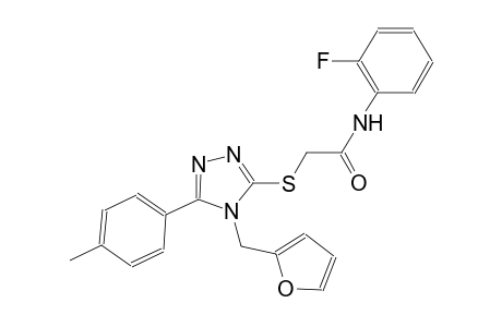 N-(2-fluorophenyl)-2-{[4-(2-furylmethyl)-5-(4-methylphenyl)-4H-1,2,4-triazol-3-yl]sulfanyl}acetamide