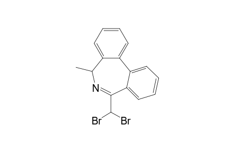 5H-Dibenz[c,e]azepine, 7-(dibromomethyl)-5-methyl-, (.+-.)-