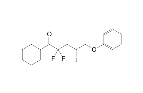 1-Cyclohexyl-2,2-difluoro-4-iodo-5-phenoxy-1-pentanone