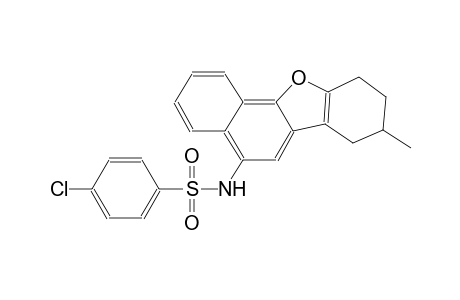 4-Chloranyl-N-(8-methyl-7,8,9,10-tetrahydronaphtho[1,2-b][1]benzofuran-5-yl)benzenesulfonamide