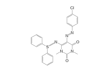 N-[1,3-Dimethyl-5-(p-chlorophenylazo)uracil-6-yl]-S,S-diphenylsulfilimine