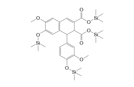 bis(trimethylsilyl) 6-methoxy-1-(3-methoxy-4-trimethylsilyloxy-phenyl)-7-trimethylsilyloxy-1,2-dihydronaphthalene-2,3-dicarboxylate