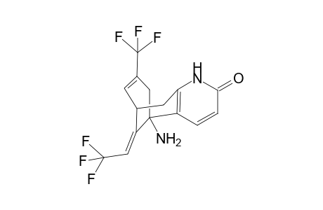 (5R*,9R*,11E)5-Amino-11-(2,2,2-trifluoroethylidene)-7-(trifluoromethyl)-5,6,9,10-tetrahydro-5,9-methanocycloocta[b]pyridine-2(1H)-one
