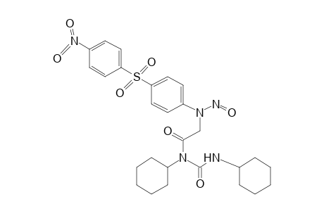 N,N'-Dicyclohexyl-N-[(1-(4-[(4-nitrophenyl)sulfonyl]phenyl)-2-oxohydrazino)acetyl]urea