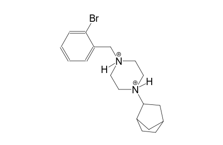 1-bicyclo[2.2.1]hept-2-yl-4-(2-bromobenzyl)piperazinediium