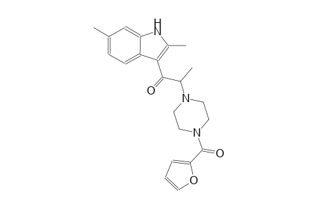 1-(2,6-dimethyl-1H-indol-3-yl)-2-[4-(2-furoyl)-1-piperazinyl]-1-propanone