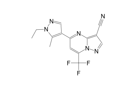 5-(1-ethyl-5-methyl-1H-pyrazol-4-yl)-7-(trifluoromethyl)pyrazolo[1,5-a]pyrimidine-3-carbonitrile